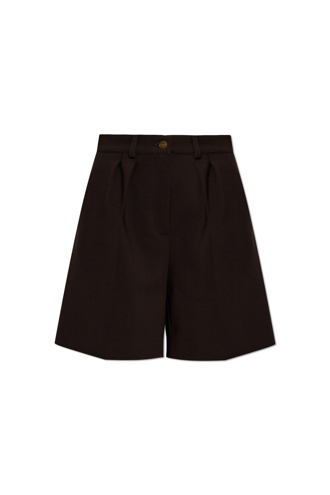 Brown Wool shorts `Sauna` Max Mara - Vitkac Italy